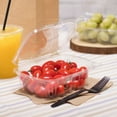 thumbnail image 2 of Karat 24oz PET Plastic Tamper Resistant Hinged Deli Container with Lid - 200 sets, 2 of 10