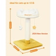 thumbnail image 6 of Pets 28" Large Size Cloud Cat Scratching Post with Bed, Cat Tree Tower for Indoor Cats, Nature Sisal Cat Scratcher with Soft Perch for Kitten & Adult Cats, Cat Activity Tree with Toys, 6 of 13