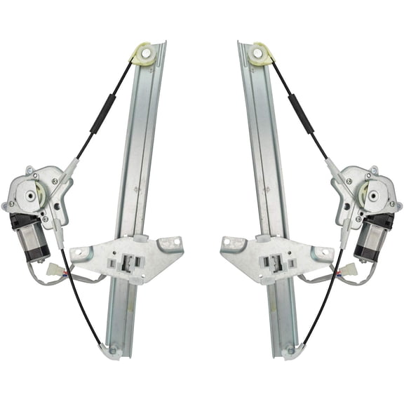 TRQ Power Window Regulators w/Motor Front Pair for 92-96 Toyota Camry Sedan 4 Dr WRA50139