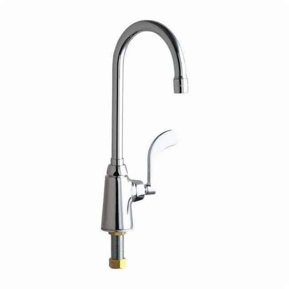 Gooseneck Bar Faucet, Manual, Single Hole Only Mount, 1 Hole