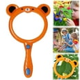 thumbnail image 1 of 【Curated Selection】Shiogb Magnifying Glass for K Ids Colorful Hand Toy Magnifying Glass Magnifier Glasses for Science Class Reading Outdoor Observation, Orange, 1 of 5