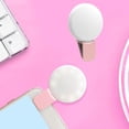 thumbnail image 3 of Yazoeia LED Selfie Light for Phone,Ring Selfie Light with Clip,3 Levels Light Adjustable Ring Selfie Light,Rechargeable USB Flash Lighting for Selfies, Video Recording, Makeup Sky Blue CJB12-29840, 3 of 9