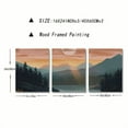 thumbnail image 4 of Shadudu Sunset Mountains Lake Canvas Wall Art 3-Piece Set Unframed Large Size 16x24 Inches - Elegant Home Office Decor 16x24x3pcs, 4 of 8