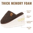 thumbnail image 4 of Litfun Women's Fuzzy Slippers Winter Comfy Indoor House Slippers Soft Memory Foam Shoes, Mocha, 4 of 7