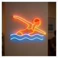 thumbnail image 2 of Letrero De Neón Para Natación, Luz LED Regulable Para Piscina, Ideal Para Escuelas De Natación, Clubes, Gimnasios Y Complejos Deportivos 45cm, 2 of 3