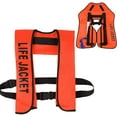 thumbnail image 2 of Life Jacket, Automatic Inflatable Life Jacket Vest, Adult Life Vest Water Sports Fishing Kayak Boating Jacket Life Jacket, Automatic and Manual Fast Inflation in 3-5 Seconds, CE Approved, 2 of 7
