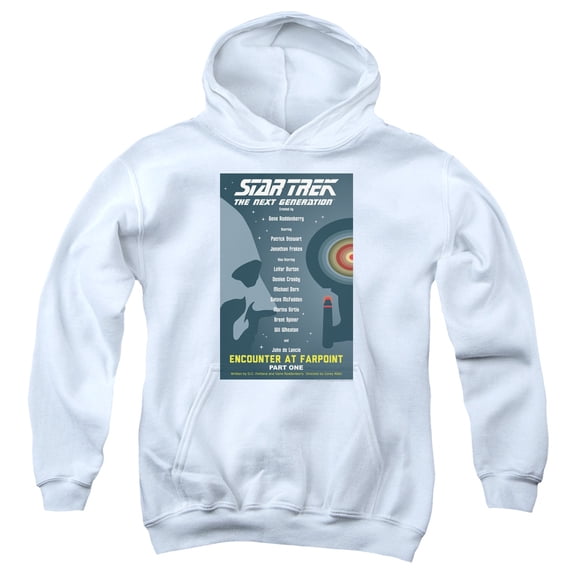 Star Trek - Tng Season 1 Episode 1 - Youth Hooded Sweatshirt - Medium