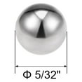 thumbnail image 2 of Uxcell Billes de Roulement Pouces 440C Acier Inoxydable G25 Boules de Précision 5/32 Pouces, 2 of 3