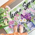 thumbnail image 5 of Spring Summer Door Mat, Flowers Welcome Spring Doormat,Spring Home Decor Non Slip Spring Rug Floor Mat 17"x30" Spring Decorations for Indoor Outdoor (Spring Floral 03, 17"x30"), 5 of 6