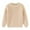 Khaki, variant on FamilyThread Boys And Girls Long Sleeve Knit Sweaters Crewneck Pullover Fashion Sweater Kids Solid Color Blouse Tops For 1-5Y