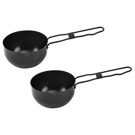 2 Pcs Outdoor Small Iron Pot Camping Cookware Backpack Cookware Tangine Pots Outdoor Cookware Backpacking Pot Individual