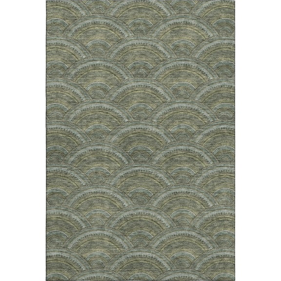 Dalyn Rugs Premium Machine Washable Mayfield AMF984 Olive 2'6" x 3'10" Rug