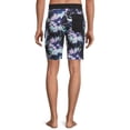 thumbnail image 2 of No Boundaries Men's and Big Men's 9" Marble Palms Swim Boardshorts, 2 of 5