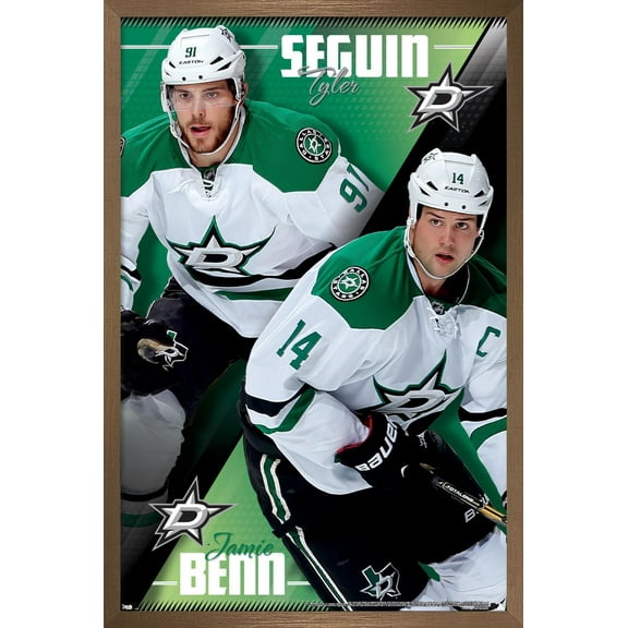 NHL Dallas Stars - Tyler Seguin and Jamie Benn 14 Wall Poster, 14.725" x 22.375", Framed