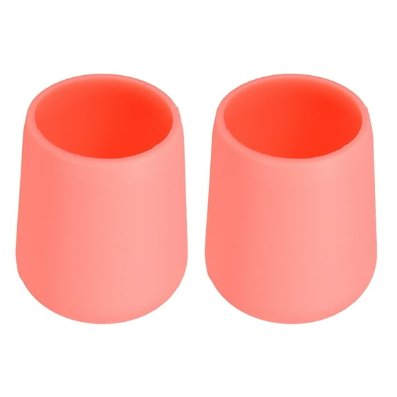 2 Pcs Silicone Fishing Rod Butt Cushion Protector Cap, Large, Pink