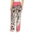 thumbnail image 2 of Bixox Women's Pink Cheetah Art Patterned Pajama Pants Loungewear, 2 of 5