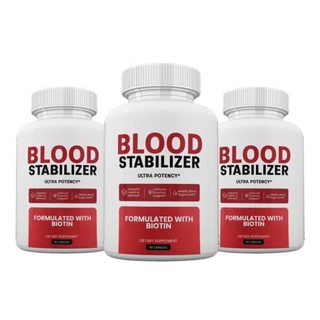 (3 Pack) Blood Stabilizer Capsules, Blood Stabilizer Premium Formula - 180 Count