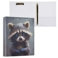 thumbnail image 3 of ALAZA Cute Raccoon Baby Animal 3 Ring Binder 1.5 Inch Three Ring Office Binders w/ clipboard & 3 pockets, Hold 200 Sheets, 1 pc, 3 of 7
