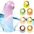thumbnail image 1 of Botella de Agua Aire 650ML con 7 Cápsulas Perfumadas, Botella Deportiva Perfumada, Sin BPA, 0 Azúcar, con Pajita, Cepillo de Limpieza, 1 of 7