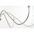 thumbnail image 6 of Living District Rohan 54" 6-Light Metal Chandelier in Polished Nickel, 6 of 9