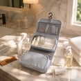 thumbnail image 3 of Toiletry Bag with Hanging Hook, Waterproof Shower Bathroom Hanging Travel Bag for Men Women, Small Multifunctional Makeup Cosmetic Bag, Portable Toiletries Bag Travel Organizer, 3 of 4