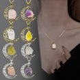 thumbnail image 2 of PVCS Cercle Alliage Collier Mode Conque Papier Carte Collier Tout-Match, 2 of 7