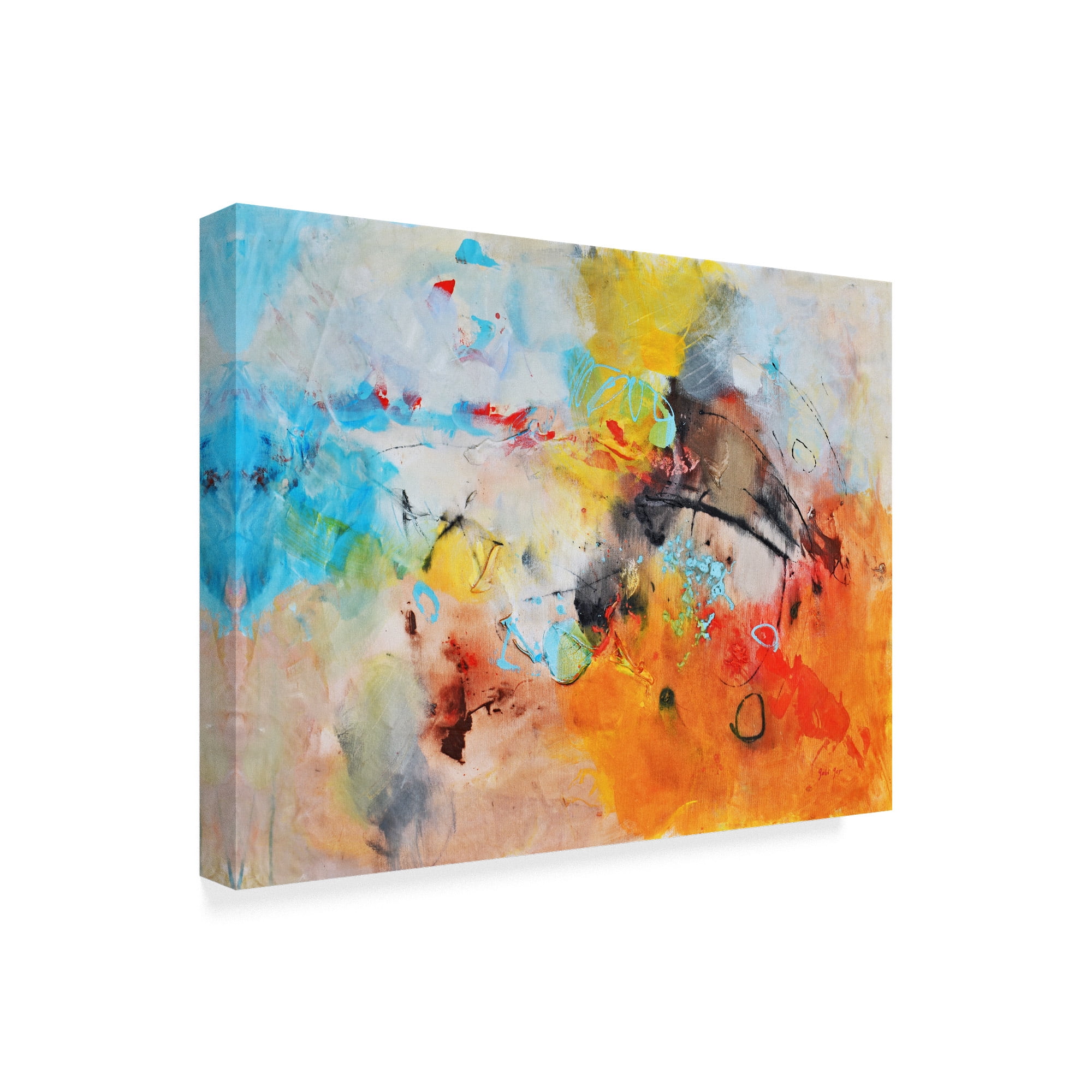 Trademark Fine Art 'Abstract Colors' Canvas Art by Gabi Ger