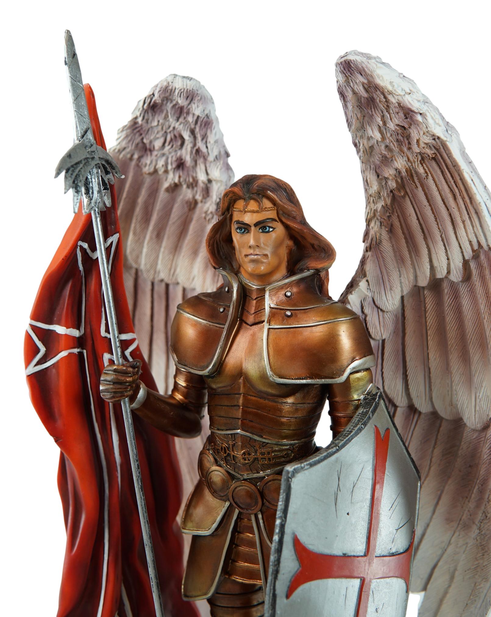 Ebros Large Archangel Saint Raphael With Spear And Faith Shield Statue - image 5 of 7