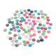 thumbnail image 2 of 100 unids Resina Flatback Cabochons adornos ronda DIY encantos para caja del teléfono pinzas para el cabello artesanía haciendo, 2 of 5