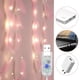 thumbnail image 5 of Guirnalda de luces LED de plumas rosas de 200 piezas con 8 modos de luz, control remoto, decoración romántica para cortinas de pared., 5 of 5