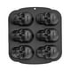 thumbnail image 5 of 2X Molde de Silicona para Molde para Pasteles con Calavera de Halloween, Molde para Hornear de Silicona 3D con Calavera Pirata de 6 Cavidades, Negro, 5 of 5