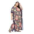 thumbnail image 4 of Gypsie Blu Women Long Kaftan Plus Size Casual Ladies Printed Maxi Dress Online, 4 of 7