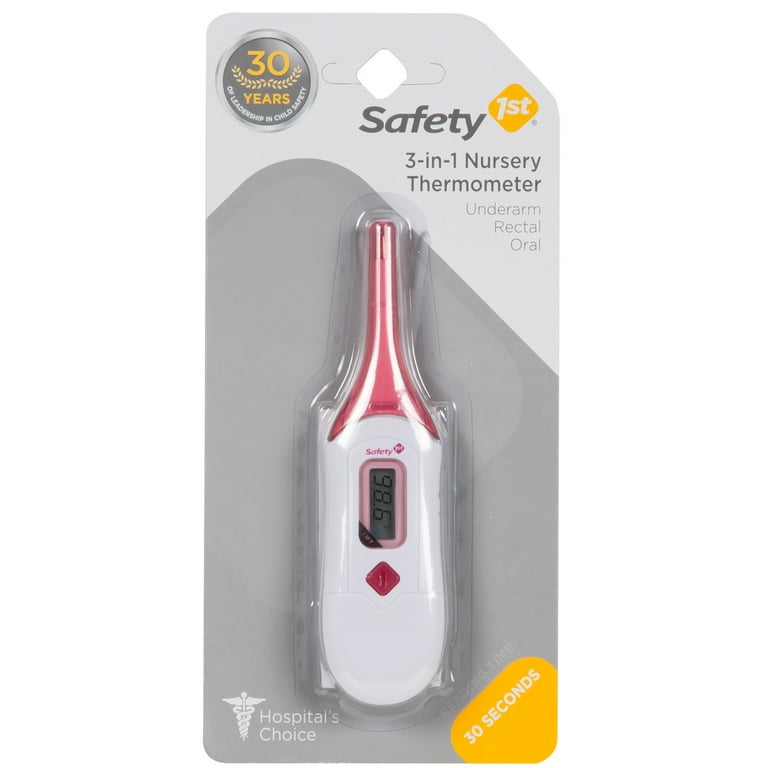 Safety 1st 3 In 1 Nursery Thermometer Raspberry: The 3-in-1