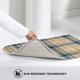 thumbnail image 5 of Felpudo de tartán amarillo, beige y gris, antideslizante, lavable, para interior y exterior, para puerta de entrada navideña, para baño, cocina, patio, decoración navideña del hogar, 20 x 31,5, 5 of 6