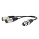 thumbnail image 1 of Divisor de Cable Xlr, Conector XLR Hurbra de 3 Pinos un Doble Xlr Macho, Cable en y, Divisor de Cable de Micrófono Equilibrio, Para Mizclador, Amplificador de Potencia, 30 cm, 1 of 7