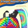 thumbnail image 5 of Red and Green Tie Dye Pattern 17" Waterproof Oxford School Backpacks for Teens, S-Shape Padded Straps, for School, Travel, Hiking, Camping, 5 of 5
