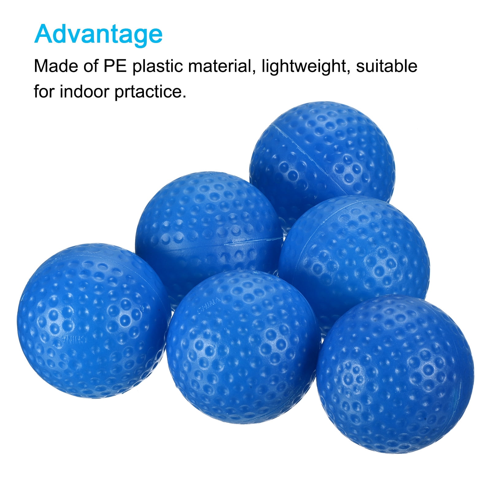 Unique Bargains Hollow Swing Training Golf Practice Ball for Indoor Swing Practice Blue