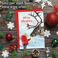 thumbnail image 5 of 1 Christmas Card with Envelope - Patterned Animals Reindeer C2940GXSG, 5 of 6