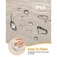 thumbnail image 5 of Funda para asiento de coche para perros, 600D, resistente y duradera, para asiento trasero, 100% impermeable, a prueba de arañazos, antideslizante, hamaca para perro con solapa lateral, fundas suaves, 5 of 5
