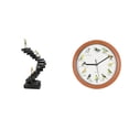 thumbnail image 1 of Estatua de escalera,Estatua de escalera con libros de escalada,decoración artística,Escultura de escalera de libro,figura de pensador abstracto,Reloj de pared,Reloj de pared con pájaro, 1 of 8