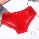 thumbnail image 3 of Gibobby Panty Microfibra con Encaje Lencería mujer Bragas algodón Bragas mujer Bragas Bragas Conjuntos bikini encaje cintura（Rojo， L), 3 of 4