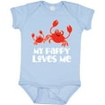 thumbnail image 3 of Inktastic My Pappy Loves Me Grandchild Beach Crab Boys Baby Bodysuit, 3 of 5