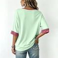 thumbnail image 4 of DORKASM Women's Breast Cancer Shirts 3/4 Sleeve Gifts Tee V Neck Cancer Survivor Soft Pink Ribbon Shirts Breast Cancer Awareness Comfy Shirt Green L, 4 of 4