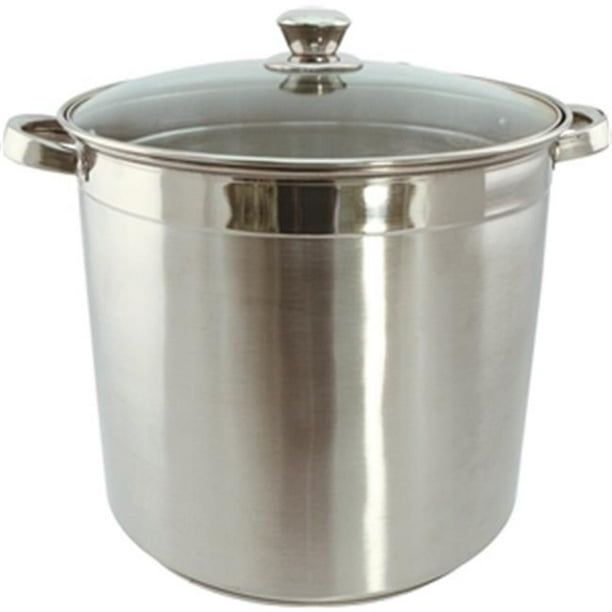 Usa, Inc. 3008 8 Qt. Heavy Duty Stainless Steel Stock Pot with Glass