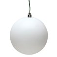 thumbnail image 1 of Blanc Mat UV Percé Bouchon Boule Ornement&44; 12 Po., 1 of 1