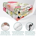 thumbnail image 4 of Queen Quilt Set 90''x96'', Spring Tulip Lightweight Summer Bedspread Coverlet Set with 2 Pillow Shams, Summer Floral Botanical Elegant Breathable All Season Quilt Bedding for Bedroom/Guest Room, 4 of 9
