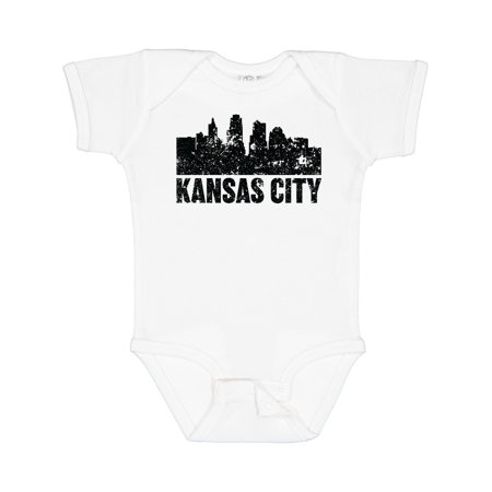 

Inktastic Kansas City Skyline Grunge Gift Baby Boy or Baby Girl Bodysuit