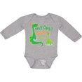 thumbnail image 3 of Inktastic My Oma Loves Me Dinosaur Boys Long Sleeve Baby Bodysuit, 3 of 5