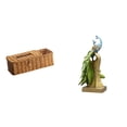 thumbnail image 1 of Estuche para pañuelos de escritorio,Caja de pañuelos faciales de papel retro de madera,Tapa para caja de pañuelos,porta servilletas de papel facial,Figura de escritorio,Estante de estatua de, 1 of 8