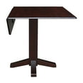 thumbnail image 5 of International Concepts 36" Square Dual Drop Leaf Dining Table in Brown, 5 of 9